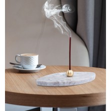 Sermo Oval Mermer Tütsülük - Cloudy - Beyaz