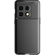 Microcase Oneplus 10 Pro Maxy Serisi Carbon Fiber Silikon Tpu Kılıf - Siyah