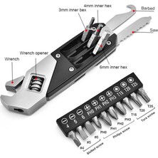 Mectime Çok Açılımlı Ayarlanabilir Anahtar Altıgen Anahtar Paslanmaz Çelik Tornavida Dış Mekan Tamir El Aletleri (Yurt Dışından)