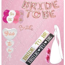 Bal10 Dünyası Bride To Be Rose Gold Balon Set Bekarlığa Veda Partisi Set-8