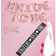 Bal10 Dünyası Bride To Be Rose Gold Balon Set Bekarlığa Veda Partisi Set-6