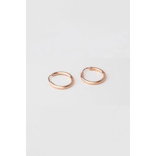 So CHIC 18 Ayar Rose Altın Kaplama Gümüş Halka Küpe