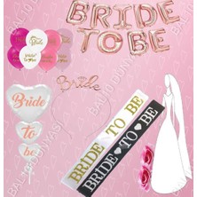 Best Parti Bride To Be Rose Gold Balon Set Bekarlığa Veda Partisi Set-8