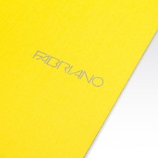 Fabriano  Ecoqua Orginal Tel Zımbalı Çizgili Defter  Sarı  A4 40 Yaprak  90 gr