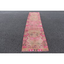 Kayra Export Kayra E x port Eskitme Halı, Türk Halısı, Halı, 84 x 347 cm Turuncu Halı, Bohemsı Mutfak Halı, Bahçe Mutfak Halı,  53