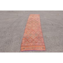 Kayra Export Kayra E x port Eskitme Halı, Türk Halısı, Halı, 85 x 384 cm Kahverengi Halı, Bahçe Mutfak Halı, Organik Merdiven Halı