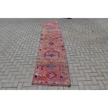 Kayra Export Kayra E x port Türk Halısı, Eskitme Halı, Halı, 82 x 362 cm Turuncu Halı, El Yapımı Koridor Halı,  6542