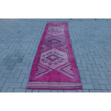 Kayra Export Türk Halısı, Eskitme Halı, Halı, 89  x  326 cm Pempe Halı, El Dokuma Merdiven Halı,  6601