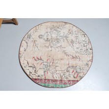 Kayra Export Kayra E x port Eskitme Halı, Türk Halısı, Halı, 103 x 105 cm Bej Halı, Dekoratif Banyo Halı, Yün Banyo Halı,  9179