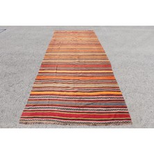 Kayra Export Kayra E x port Türk Halısı, Eskitme Halı, Halı, 141 x 399 cm Turuncu Halı, Bohemsı Merdiven Halı,  7066