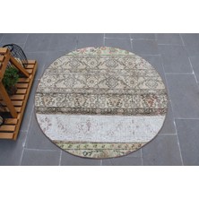 Kayra Export Kayra E x port Türk Halısı, Eskitme Halı, Halı, 116 x 116 cm Beyaz Halı, Anadolusı Kapı Paspası Halı,  5177