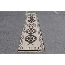 Kayra Export Kayra E x port Eskitme Halı, Türk Halısı, Halı, 80 x 364 cm Bej Halı, Ofice Merdiven Halı, Bohemsı Koridor Halı,  712