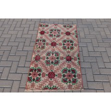 Kayra Export Türk Halısı, Eskitme Halı, Halı, 76  x  129 cm Bej Halı, Organik Giriş Halı, Yün Mutfak Halı,  7753