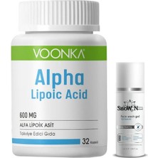 Voonka Alpha Lipoic Acid 600mg 32 Kapsül + Yüz Yıkama Jeli 100ml Li