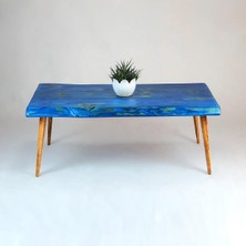 Entema Doğal Ağaç Masif Kütük Orta Sehpa (60CM x 150CM) Ağaç Ayak