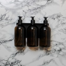 Hobi Demir Sanat 3'lü Set Sıvı Sabunluk, Banyo Şampuanlık , Duş Jelilik, Sıvı Yağ Şişesi