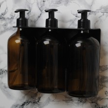 Hobi Demir Sanat 3'lü Set Sıvı Sabunluk, Banyo Şampuanlık , Duş Jelilik, Sıvı Yağ Şişesi