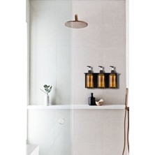 Hobi Demir Sanat 3'lü Set Sıvı Sabunluk, Banyo Şampuanlık , Duş Jelilik, Sıvı Yağ Şişesi