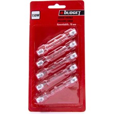 Budget 150W 220-240V R7S Çubuk Halojen Ampul 5'li Paket