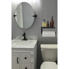 Hobi Demir Sanat Rulo Kağıt Havluluk Peçetelik Banyo Düzenleyici Siyah Kagıthavlu