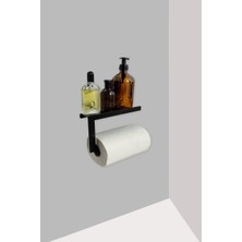 Hobi Demir Sanat Rulo Kağıt Havluluk Peçetelik Banyo Düzenleyici Siyah Kagıthavlu