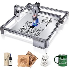 Rakipsiz Pazar Yeri Sculpfun S6 Pro Lazer Gravür, Tam Metal Lazer Oyma Makinesi ile 5.5 W Yüksek Hassasiyetli Sıkıştırılmış Nokta Sabit Odak Lazer Kesici Için Ahşap, Deri