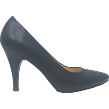 Gizem 366-22K Deri Ince Topuk Stiletto Kadın Ayakkabı
