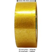 Nuga 5’li Nuga Şeffaf Koli Bandı 45 mm x 100 Metre 38 Mikron Akrilik (5 Adet)