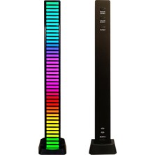 Crystal Palace Araç Içi Müziğe Duyarlı LED Lamba, Ledli Sese Duyarlı Ambians Lambası 18CM Atmosfer Ledi