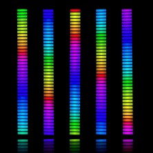 Crystal Palace Araç Içi Müziğe Duyarlı LED Lamba, Ledli Sese Duyarlı Ambians Lambası 18CM Atmosfer Ledi