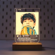 Swico Remado Kpop Bts V LED Akrilik Gece Lambası - Kahverengi (Yurt Dışından)