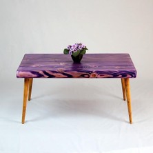 Entema Doğal Ağaç Masif Kütük Orta Sehpa (60CM x 130CM) Ağaç Ayak