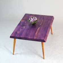 Entema Doğal Ağaç Masif Kütük Orta Sehpa (60CM x 150CM) Ağaç Ayak