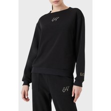 Ea7 Pamuklu Regular Fit Bisiklet Yaka Sweat Bayan Sweat 6LTM08 Tjdcz 1200