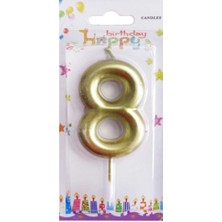 Hayaller Dükkanı Mum 8 Yaş Altın Pk:1-1