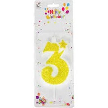 Hayaller Dükkanı Mum 3 Yaş Altın Pk:1-2