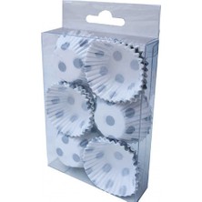 Hayaller Dükkanı Cup Kek Kapsülü Lokumluk Modeli Minik Gümüş 180 Adet