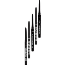 Avon Glimmersticks Asansörlü Açılıp Kapanabilen Göz Kalemi Blackest Black Beşli Set