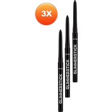 Avon Glimmersticks Asansörlü Açılıp Kapanabilen Göz Kalemi Blackest Black Üçlü Set