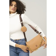 Valentino Orlandi Kadın Çapraz Çanta Camel-Kahve VLT039