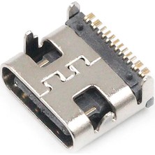 Alkatronik Type-C USB Soket 16 Pin Smd USB 3.1 Cep Tel. Konnektör Şarj Dişi