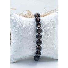 Mucize Taş Dumanlı Kuvars Doğal Taş Bileklik 8 mm