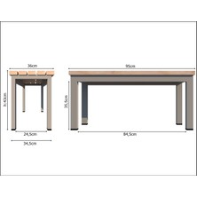 Rafburada Rafburada® Ahşap Bank 36X93X43CM