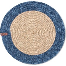 The Mia Jüt Amerikan Servis Bambu Lacivert 35 cm