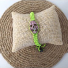 Hd Marketim Kuru Kafa Bileklik Uğur Şanş Makrome Ip Bilekliği Ayarlanabilir Bilezik Kadın Kız