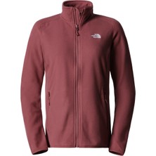 The North Face 100 Glacier Tam Fermuarlı Kadın Polar Bordo
