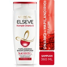 Elseve Komple Onarıcı 5 Yapılandırıcı Bakım 5'li Şampuan Seti