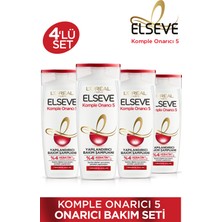 Elseve Komple Onarıcı 5 Yapılandırıcı Bakım 4'lü Şampuan Seti