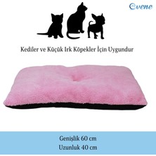 Evene Kedi Yatağı Evcil Hayvan Kedi Minderi 60X40 cm Evcil Hayvan Minder