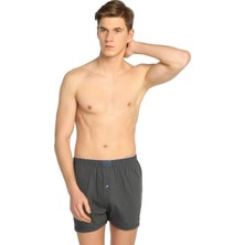 Tutku Erkek 2'li Paket Penye Havlu Bel Boxer Füme Renk